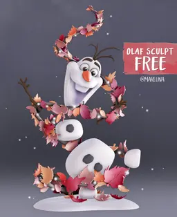 Olaf - Fan Art 3d model