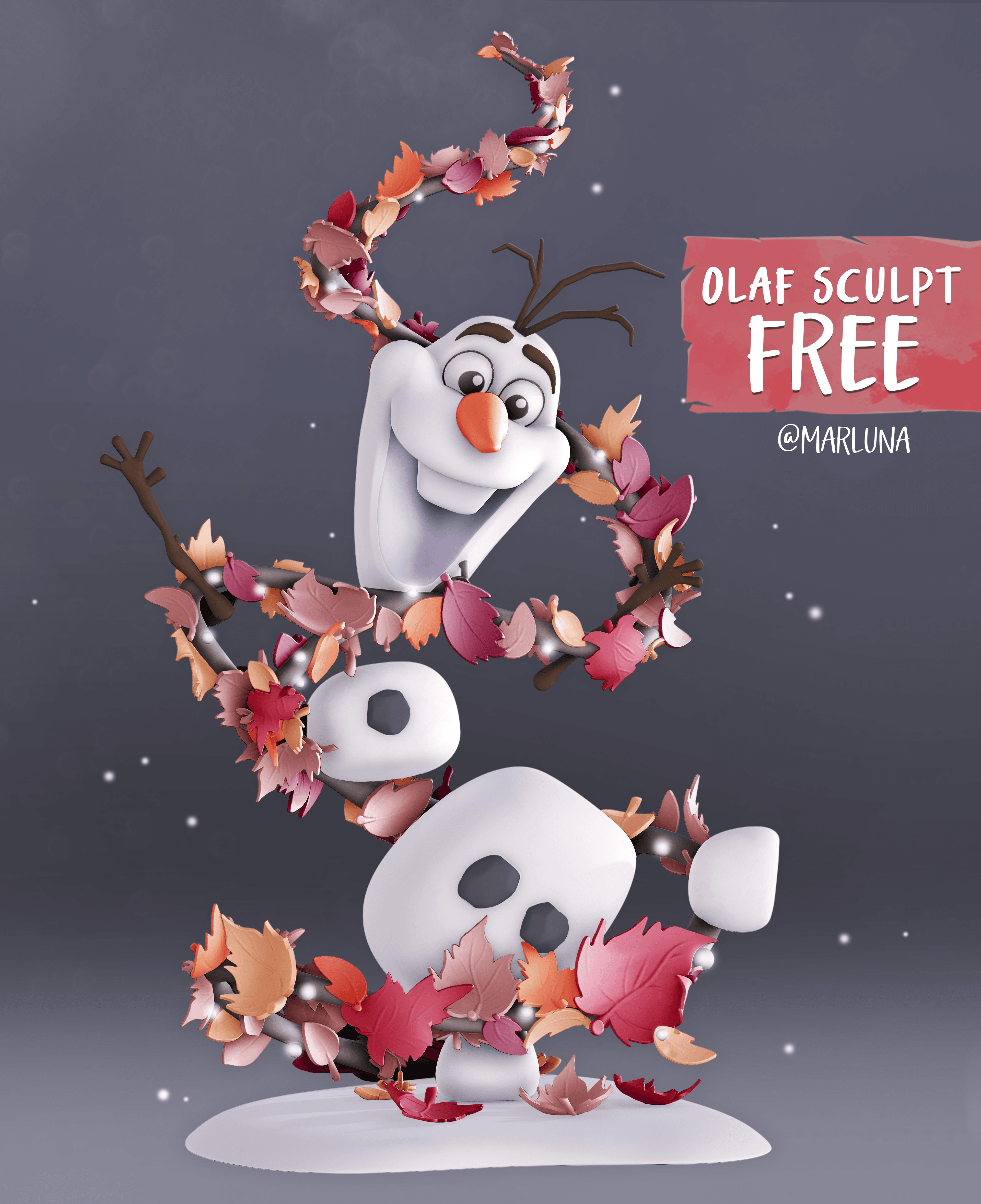 Olaf - Fan Art 3d model