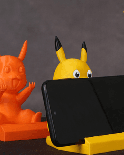 Pikachu Pen & Phone Holder 3d model