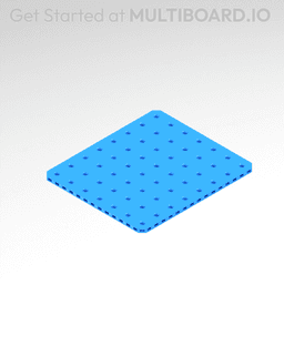 8x7 MU - Small Thread Offset MU - MultiBoard Plate 3d model