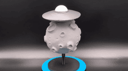 Parked on the Moon UFO Figure - No AMS 3d model
