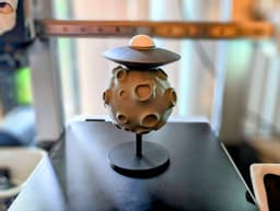 Parked on the Moon UFO Figure - No AMS 3d model