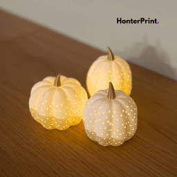 Luxury Pumpkin Lantern Bundle STL | LED Candle Pumpkin Set | Fall Decor 3D Print Files | Autumn Pump 3d model
