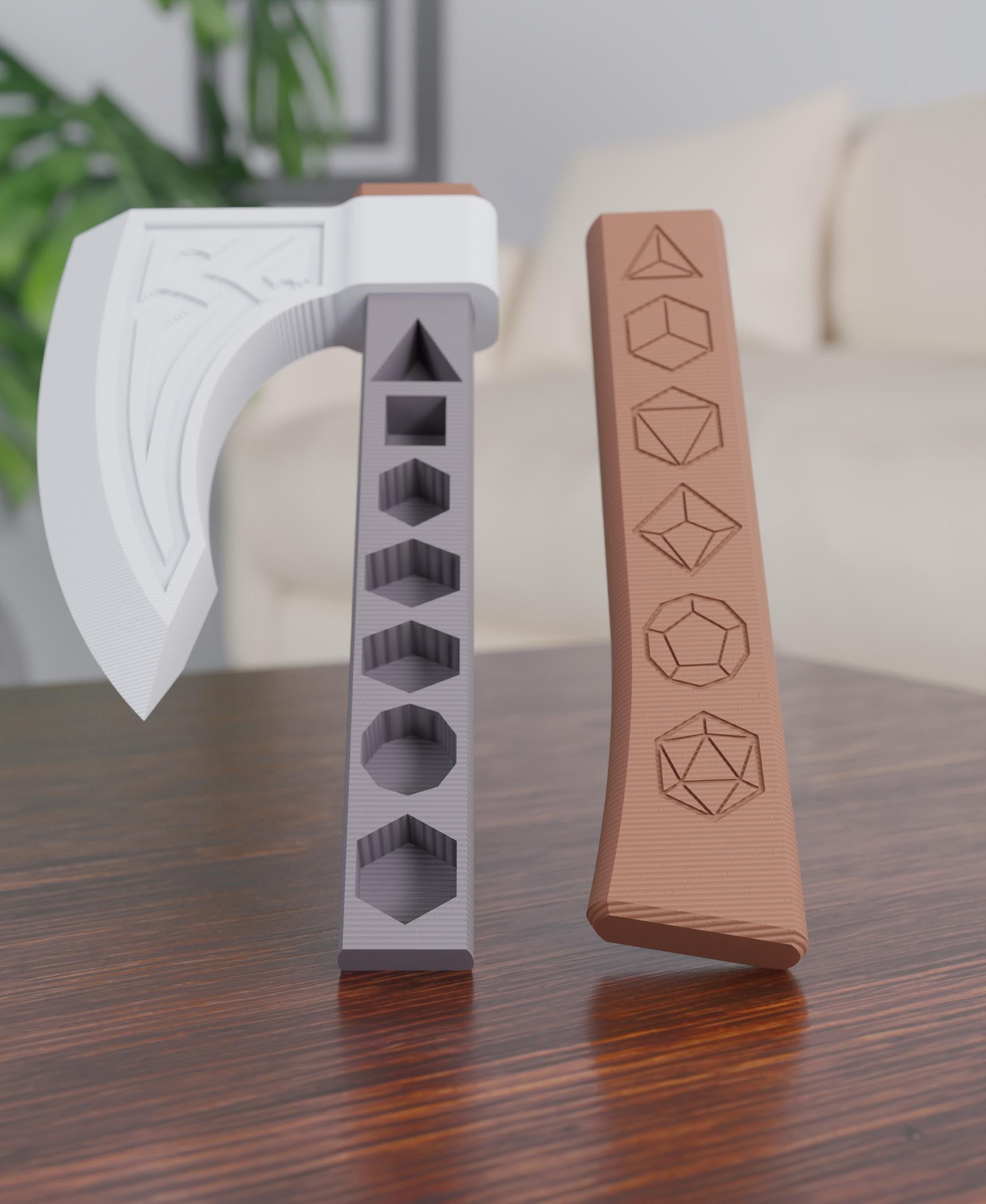 RPG - Axe Dice Holder 3d model