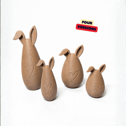 CUTE BUNNIES WITH HEART - FAMILY EDITION / MODERN EASTER DECOR / HOMEDECOR / SPRING DECOR / SHELF 3d model