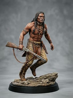 THE OLD WEST - THE BIG BEAR - THE NATIVES COLLECTION (3D - 50MM STL) 3d model