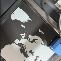 World map 65x43cm (6 pieces) 3d model