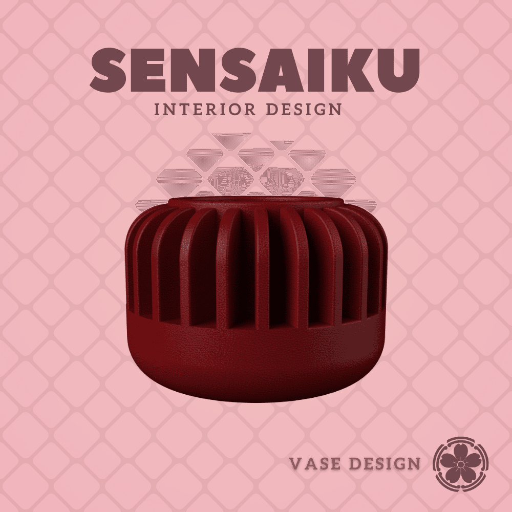 74. Cylinder V41 Custom Vase Design - Ikebana Home Decoration 3d model