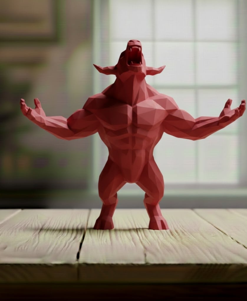 MINOTAUR LOWPOLY 3d model