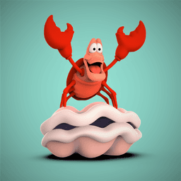 Sebastian -Little Mermaid 3d model