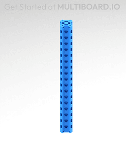 9 MU - Small Thread - X Multiboard Beam 3d model