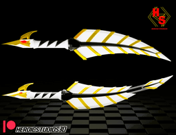 White Drago Sword 3d model