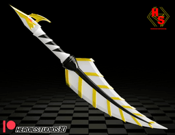 White Drago Sword 3d model