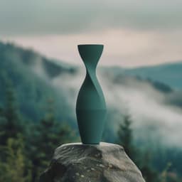 Hourglass Vase for Elegant and Simple Home Decor 3d model