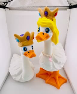 Princess Wig and Crown Goose Gear for Porch Goose 3d model