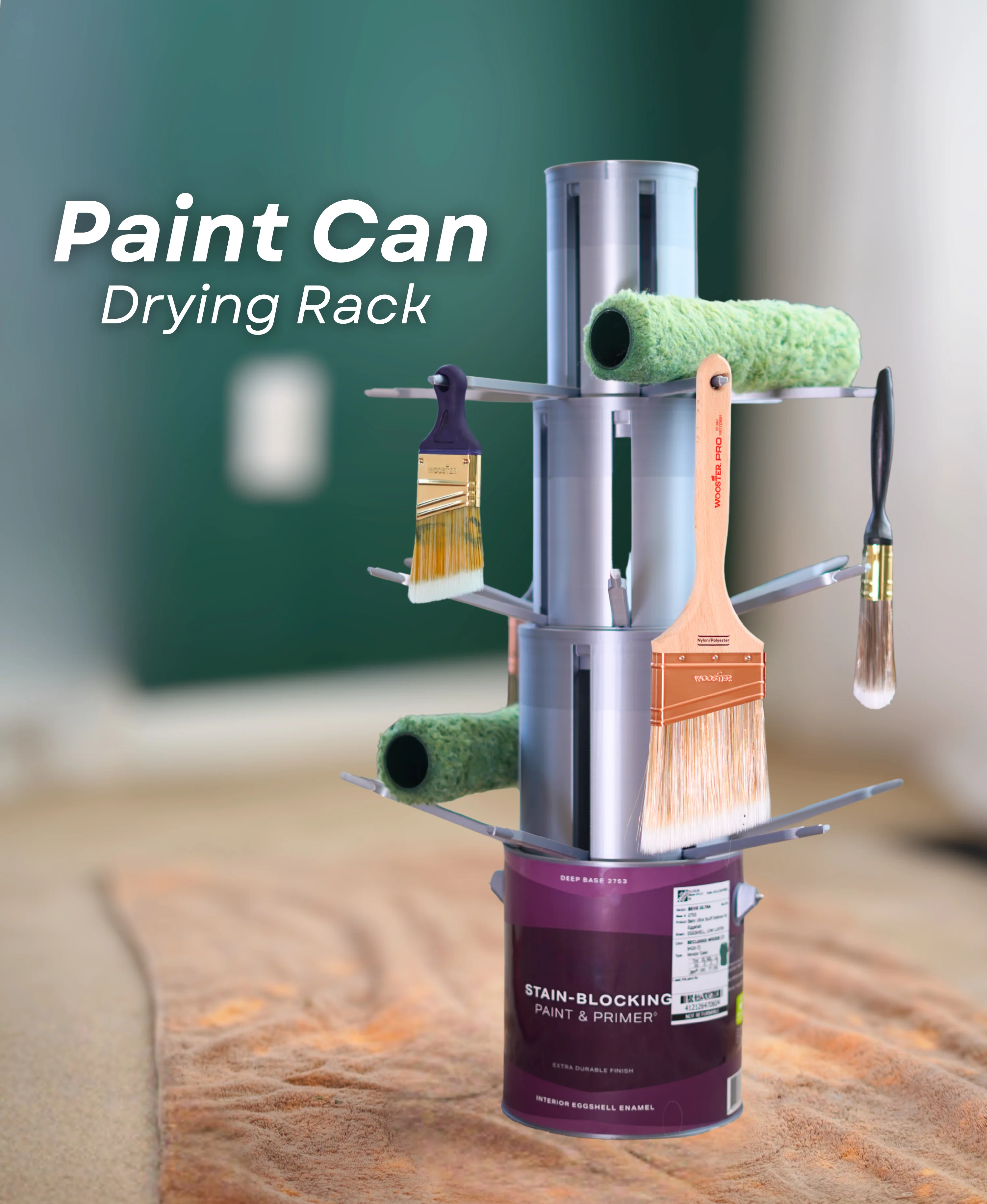 Paint Can Drying Rack 3d model
