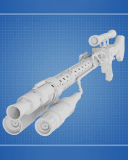 DLT-19D Blaster - Star Wars 3d model