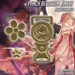 Peach Blossom Jinshi Accessories Wuthering waves 3d model