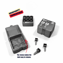 BAMBULAB P2 + H2 SERIES HOTEND BOX / NOZZLE BOX / PRINTER ACCESSORIES / ORGANIZER / GRIDFINITY 3d model