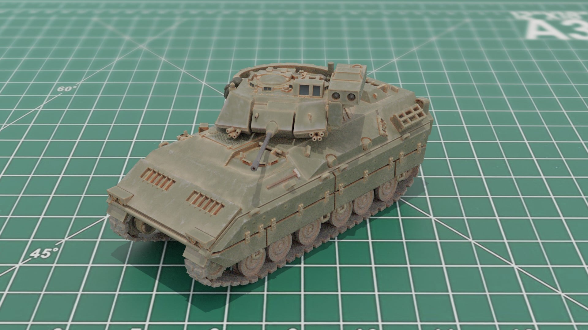 M2A2 Bradley IFV 3D Print STL Model 3d model