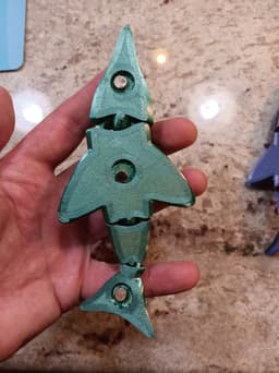 dolphin magnet - FREE - flexi fidget toy and magnet 3d model