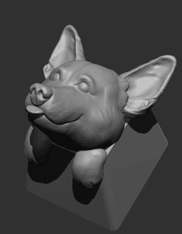 Corgi Keycap 3d model