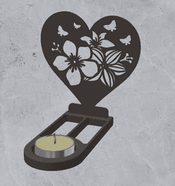 Candle Holder Decoration 3d model