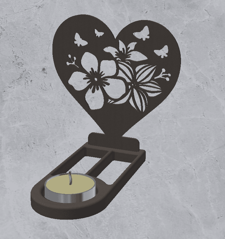 Candle Holder Decoration 3d model
