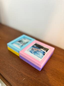 3D-Printed Instax Photo Frame Holder (Mini + Square) โ Magnetic Display for Up to 10 Photos! 3d model