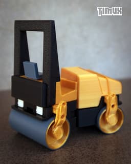 COMPACTOR MACHINERY TOY - PHONE HOLDER 3d model
