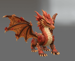 Autumn Ember Dragon STL File for 3D Print 3d model
