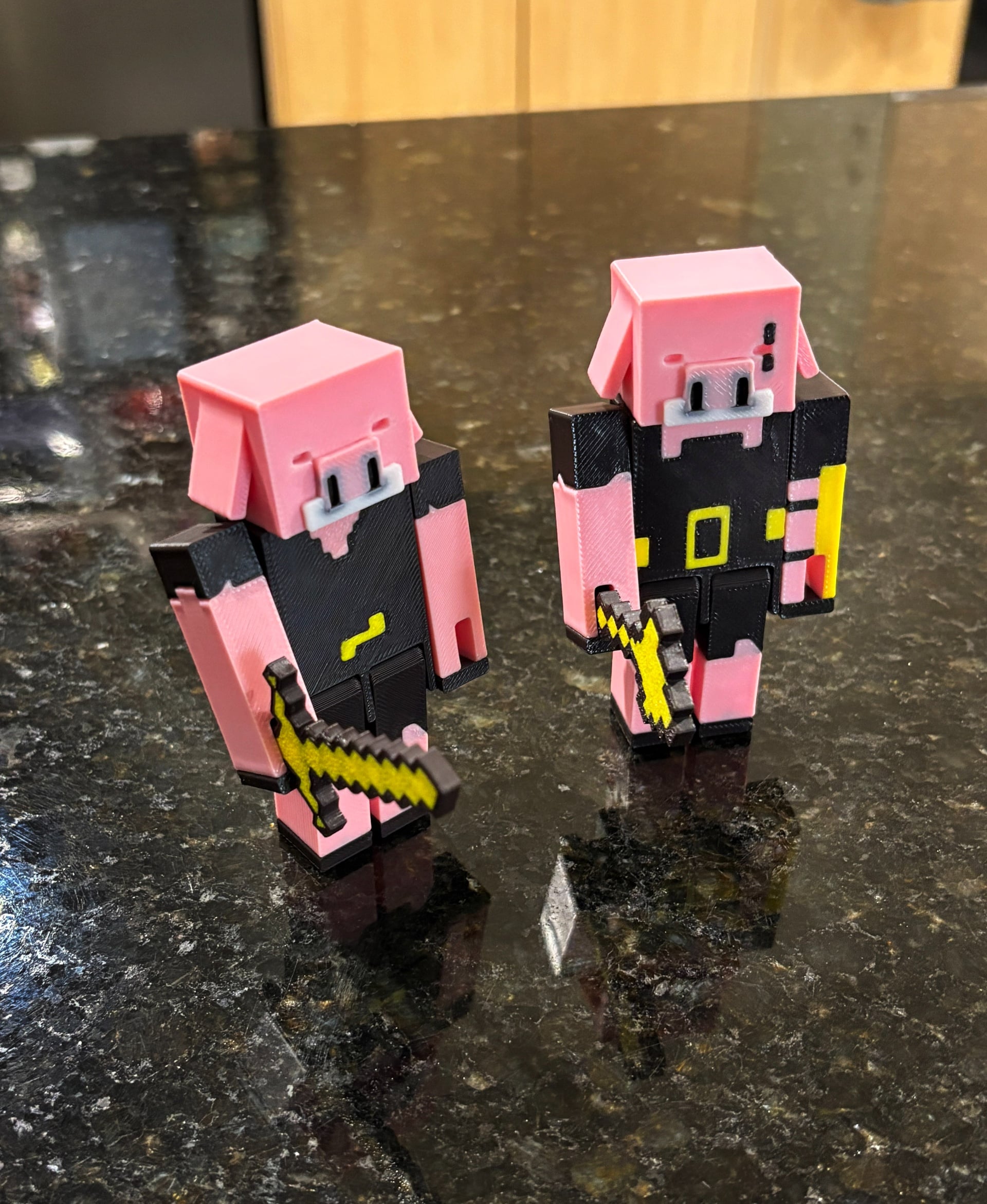 Piglin fully articulated 3d model