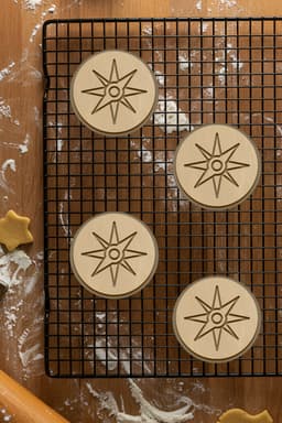 Compass Cookie Cutter, Biscuit Cutter 3d model