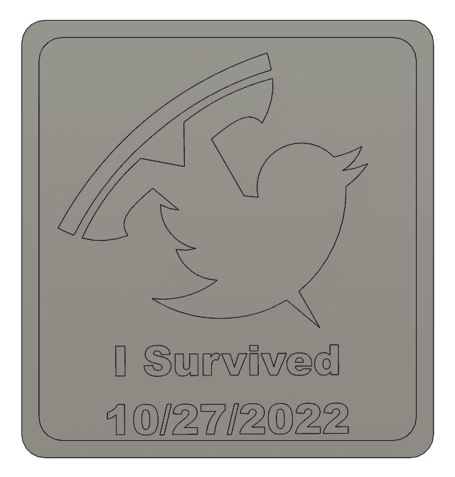 The Musked Plaque 3d model
