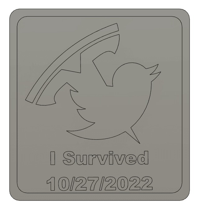 The Musked Plaque 3d model