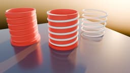 Two colors screw-in spiral pencil holder - Single extruder 3d model