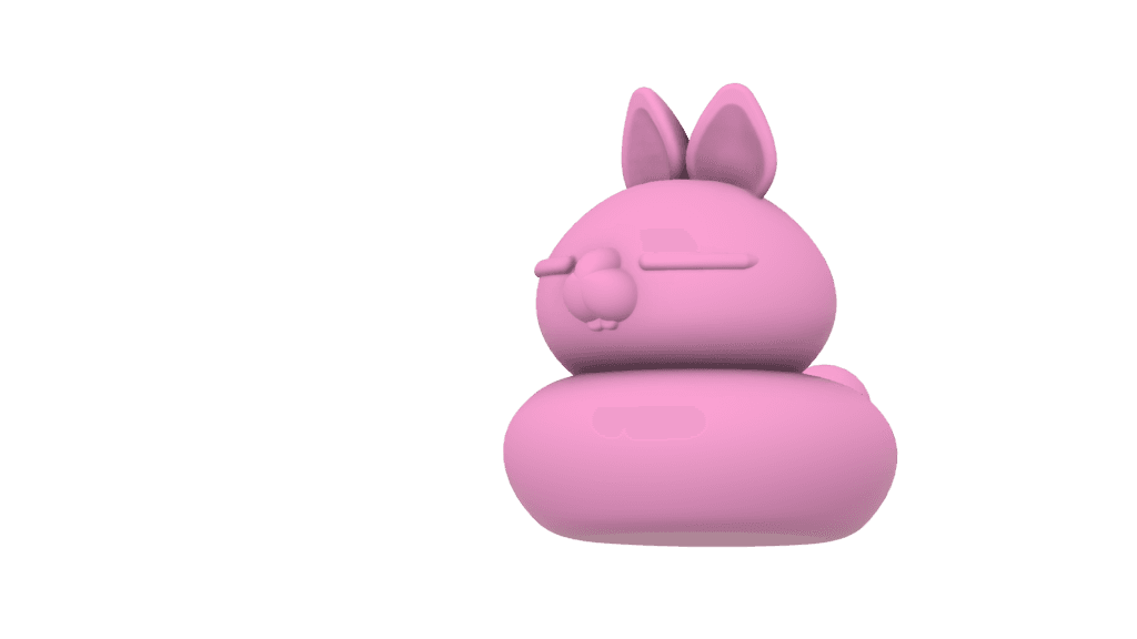 Sleeping Easter Bunny 3d model