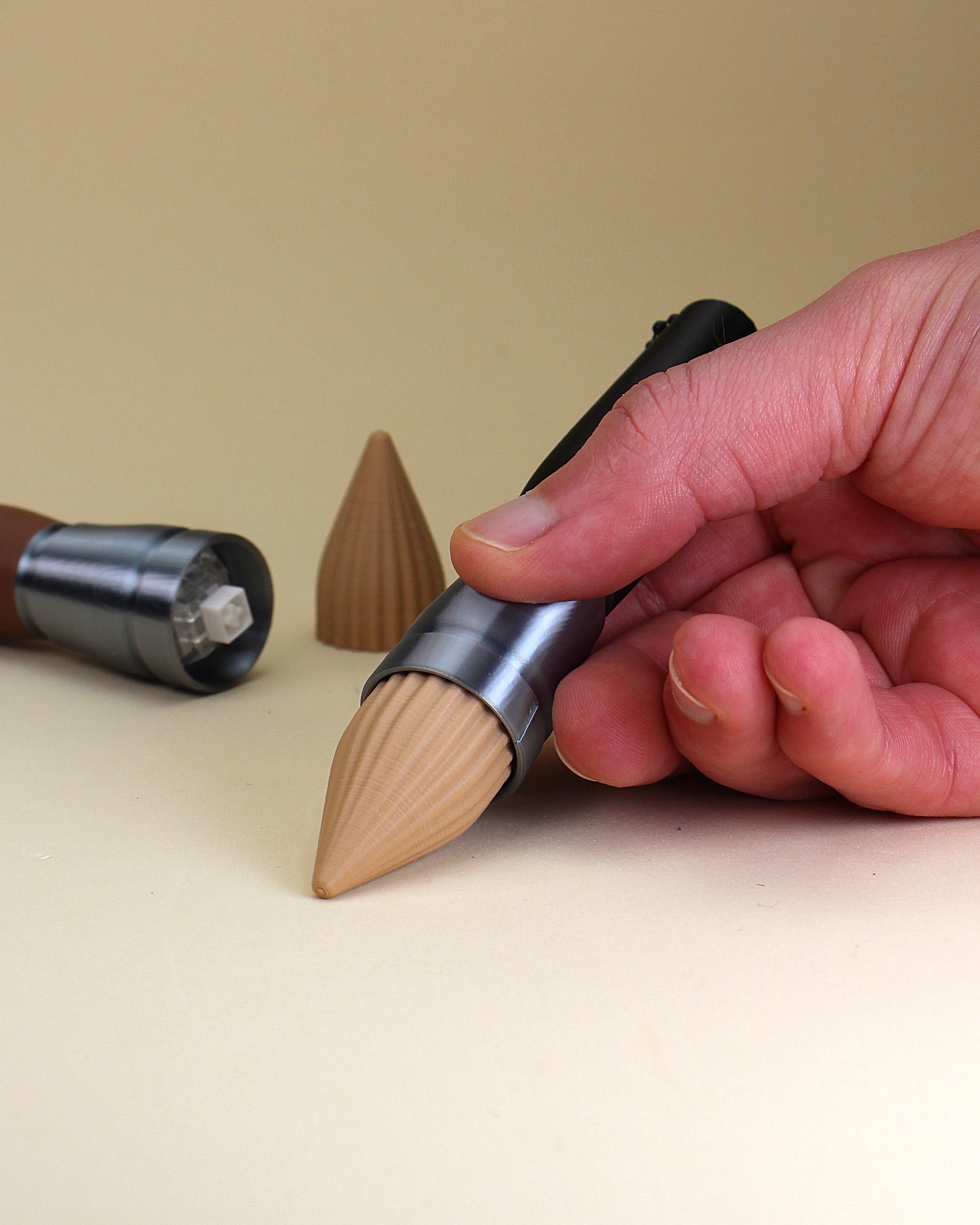 Paint Brush Fidget Clicker Keychain 3d model