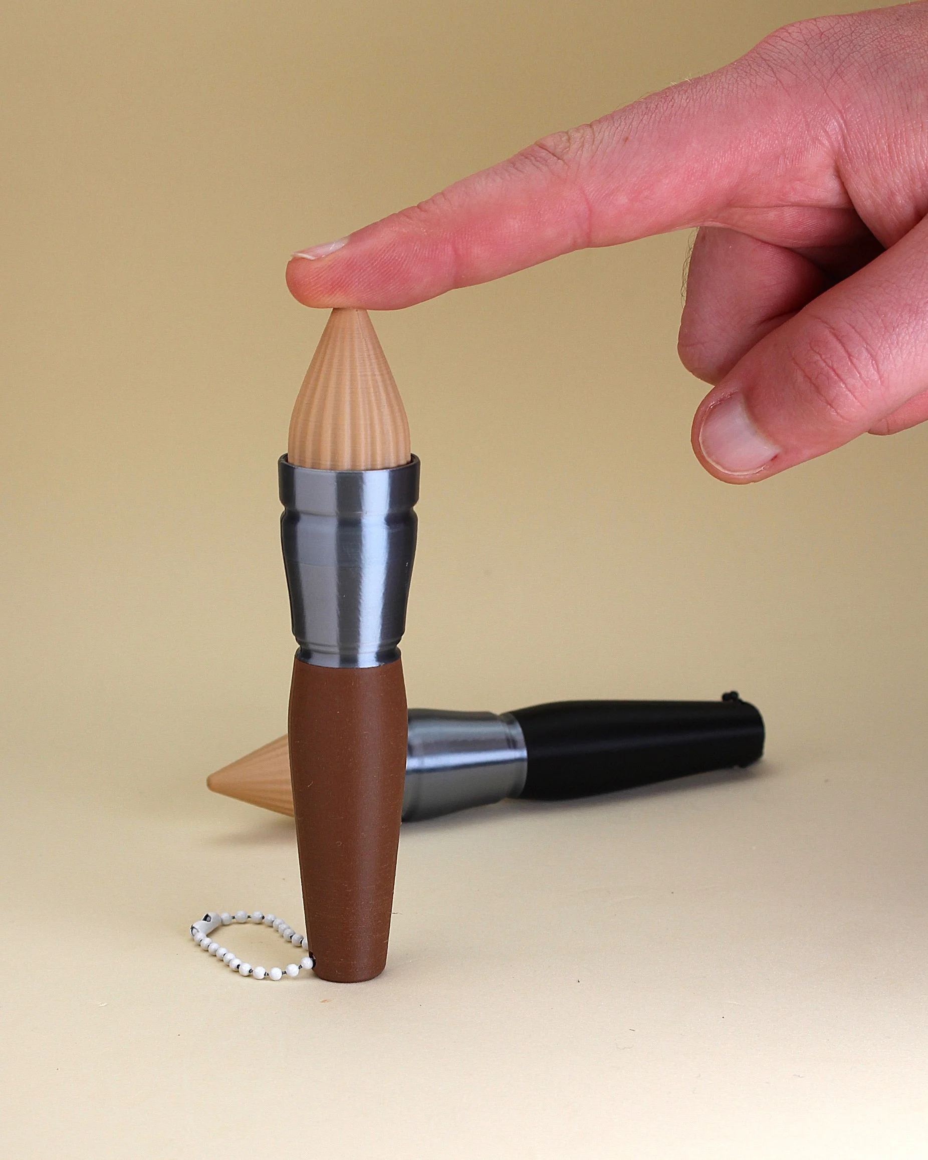 Paint Brush Fidget Clicker Keychain 3d model