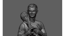 Cristiano Ronaldo 3D Scanning STL Printable 3d model