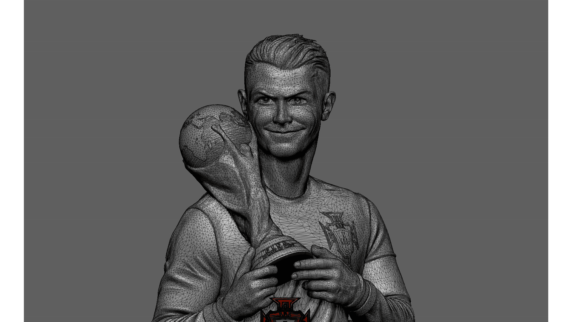 Cristiano Ronaldo 3D Scanning STL Printable 3d model