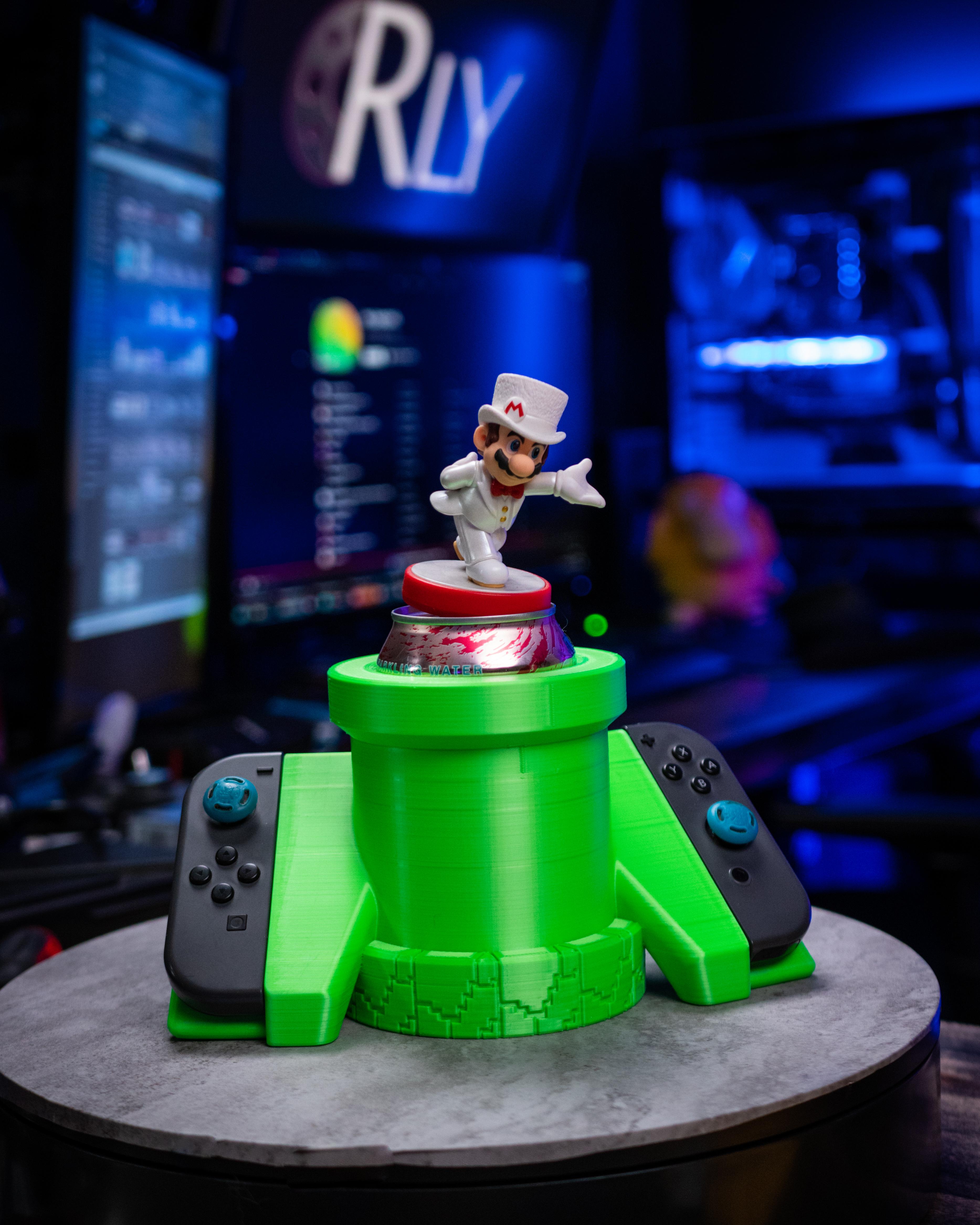 Warped Cup - Nintendo Joy Con Grip 12oz Can Cup! 3d model