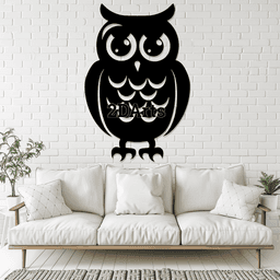 Cute Owl 2D Wall Art/Window Art 3d model