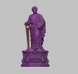 Saint Simon Zealot 3D Scanning STL Printable 3d model