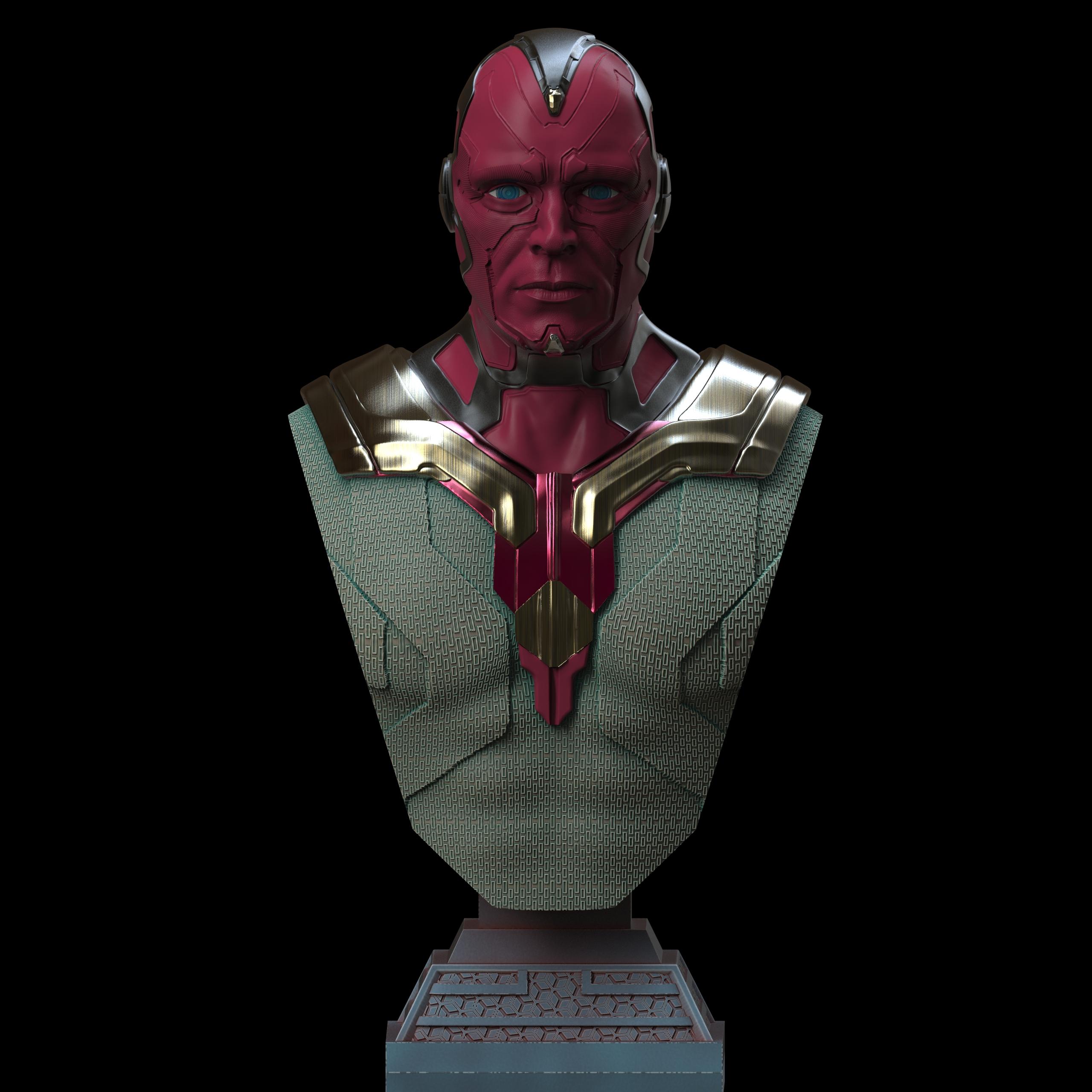 Vision Bust (Pre-Supported) 3d model