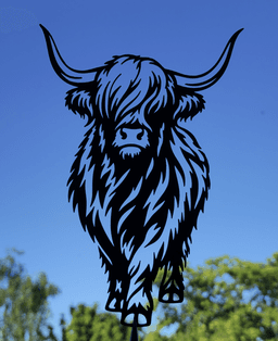 Highland Cow Wall Art Scottish Highland Cattle Decor.stl 3d model