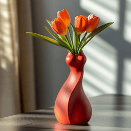 Scarlet Vase for Bold Home Decor 3d model
