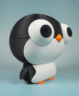 (Welcome Pack) (Large) Penguin Pobo (No AMS/No Support/No Glue) 3d model