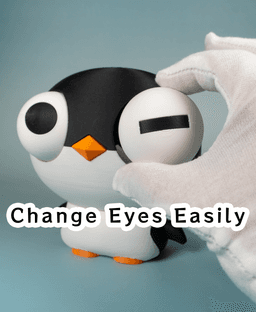 (Welcome Pack) (Large) Penguin Pobo (No AMS/No Support/No Glue) 3d model
