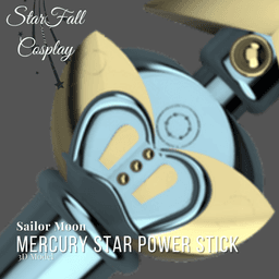 Sailor Mercury Transformation Wand - Sailor Mercury Star Stick 3d model